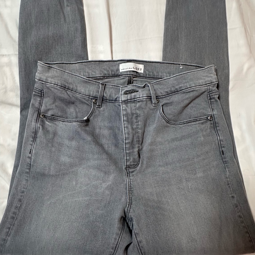 Loft Women's Gray Skinny Jeans